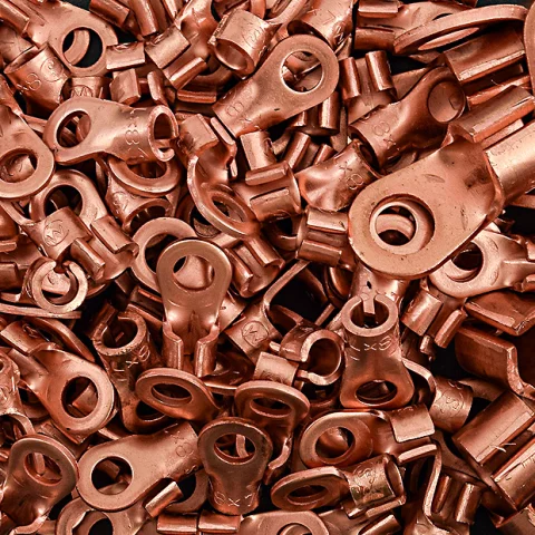 Forrasztható vörösréz saruk