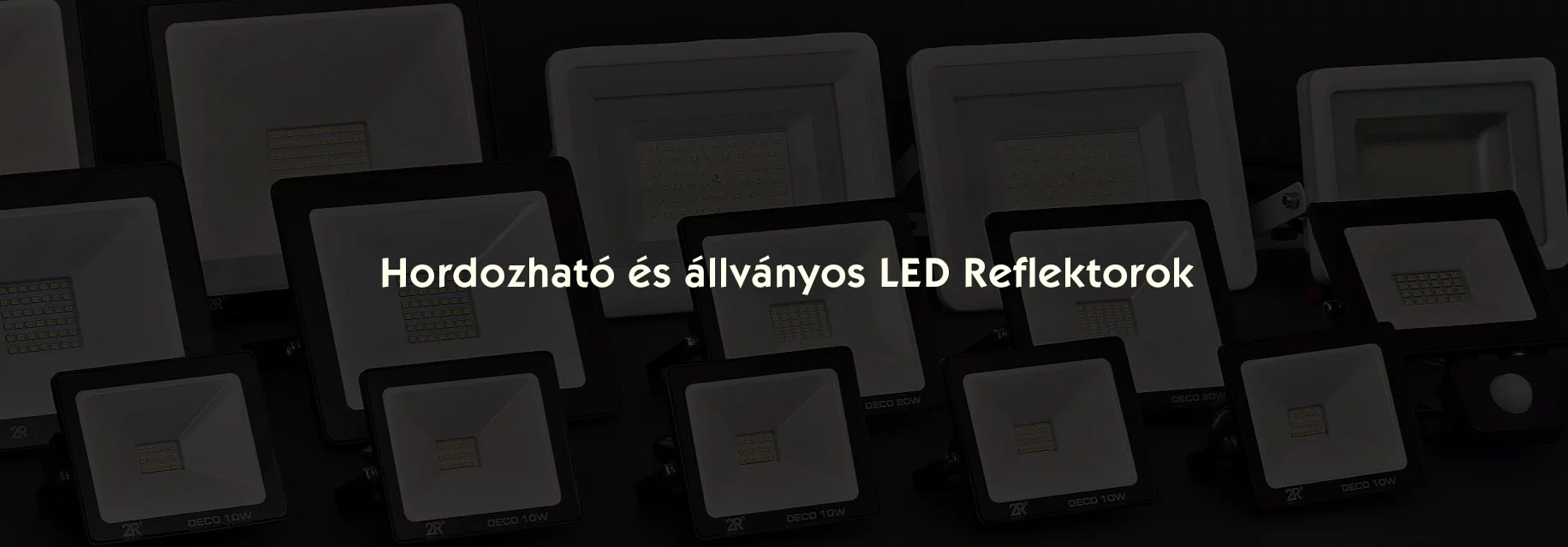 Hordozható, akkumulátoros és állványos LED Reflektorok