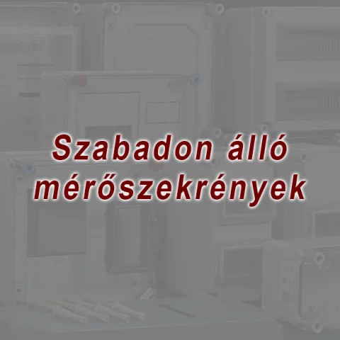 Szabadon álló mérő és egyéb szekrények