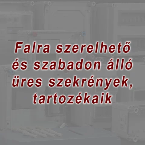 Falra szerelhető és szabadon álló üres szekrények, tartozékaik
