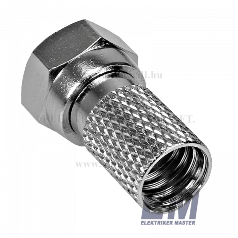 Koax csatlakozó F dugó belső menetes RG6-hoz E8014