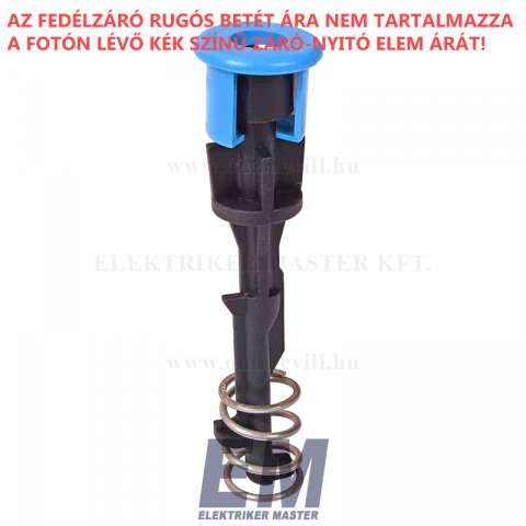 Hensel MI DV 01 Fedélzáró betét rugóval fekete PL2,SR4,SN4-hez