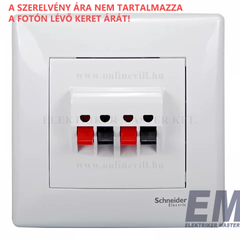 KIFUTÓ_Schneider SEDNA Dupla Hangfalcsatlakozó fehér SDN5400121