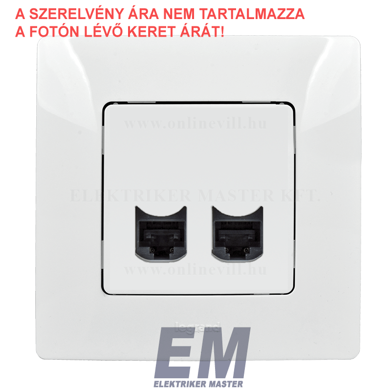 Legrand Niloé RJ45 x2 Cat6 UTP dupla aljzat fehér 764574