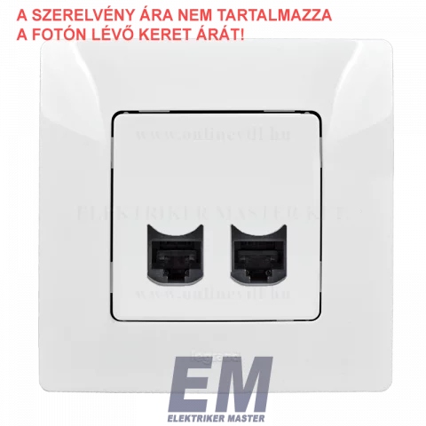 Legrand Niloé RJ45 x2 Cat6 UTP dupla aljzat fehér 764574