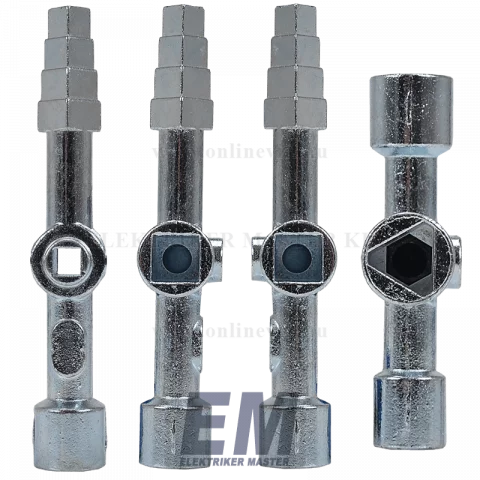 Kapcsolószekrény kulcs 85mm Szekrénykulcs Univerzáli keresztkulcs Högert HT1W761