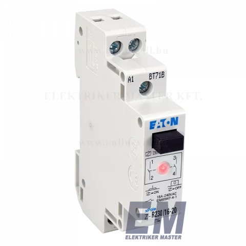 Eaton Z-R230/16-20 installációs relé, 2z, 16A (AC1), 230V AC vezérlés ICS-R16A230B200