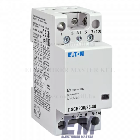Eaton Z-SCH230/25-40 Installációs kontaktor, 4z, 25A (AC1), 230V AC
