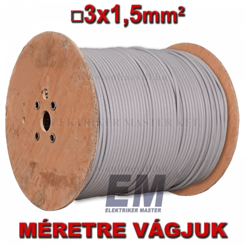 MBCU 3x1,5 kábel (NYM-J) tömör réz vezeték (Dobon)