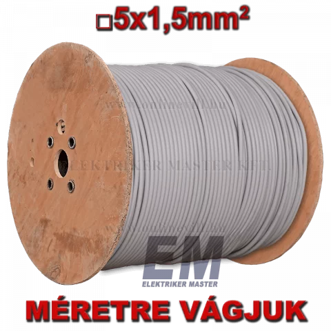 MBCU 5x1,5 kábel (NYM-J) tömör réz vezeték (Dobon)