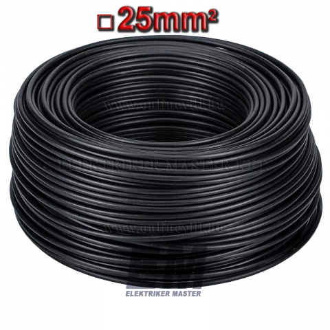 MKH 25 vezeték (H07V-K) sodrott réz kábel fekete