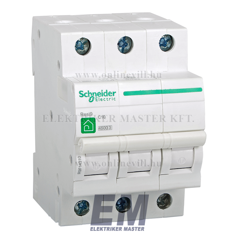 Schneider Electric Resi9 Überspannungsschutz – 10 KA, 3P+N, Für Schalttafeln & Elektroinstallation