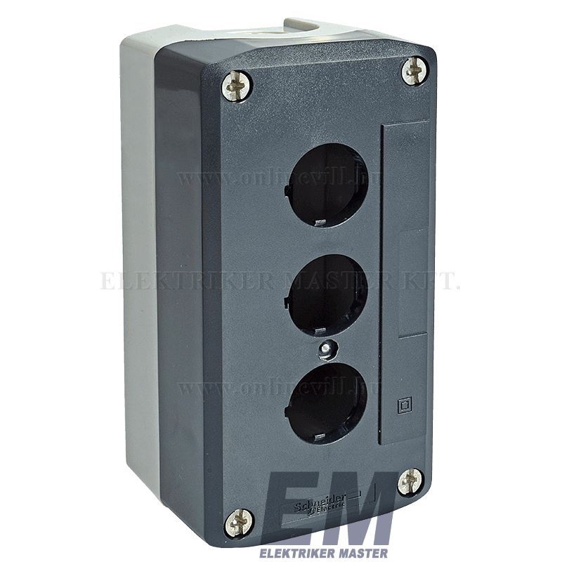 Schneider Nyomógomb tokozat üres 3 lyukú Harmony XALD03