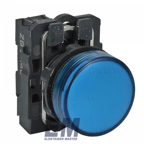 Schneider LED-es jelzőlámpa kék 230V D22 Harmony XB5AVM6