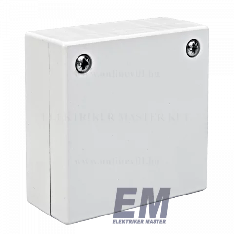 Kötődoboz falon kívüli 70x70x28 mm IP40 csatorna doboz fehér Elettrocanali ECSSB1