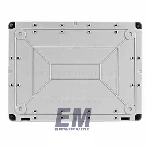 Kötődoboz falon kívüli 300x220x120 mm IP56 vízmentes sima oldalú Elettrocanali EC410C8