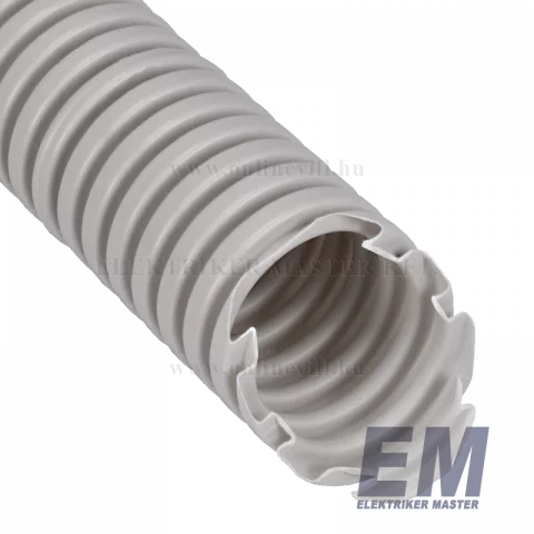 Gégecső 32 mm flexibilis védőcső villanyvezeték cső műanyag szürke 25m (Elettrocanali)