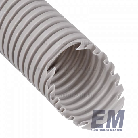 Gégecső 50 mm flexibilis védőcső villanyvezeték cső műanyag szürke 25m (Elettrocanali)