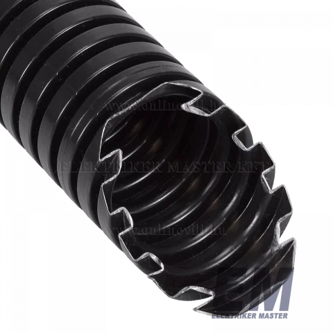 Lépésálló gégecső 40 mm flexibilis védőcső villanyvezeték cső műanyag fekete 25m Gewiss DX15040