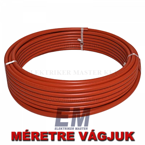 Symalen cső 25 Betonflex lépésálló elektromos kábel védőcső földbe narancssárga/fekete 50m PEP