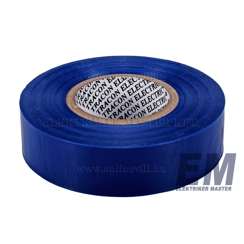 Tracon PVC szigetelőszalag 20mx18mm kék