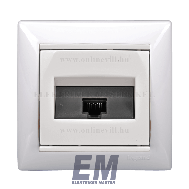 Legrand Valena 1xRJ45 Cat5e UTP aljzat körömmel fehér 774230