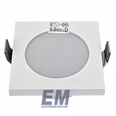 Spot lámpa beépítőkeret négyzet IP44 vízmentes fehér Kanlux FLINI DSL-W