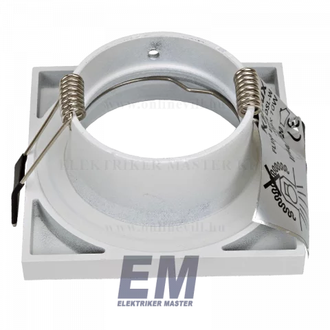 Spot lámpa keret négyzet fix IP44 vízmentes fehér beépítőkeret Kanlux FLINI DSL-W