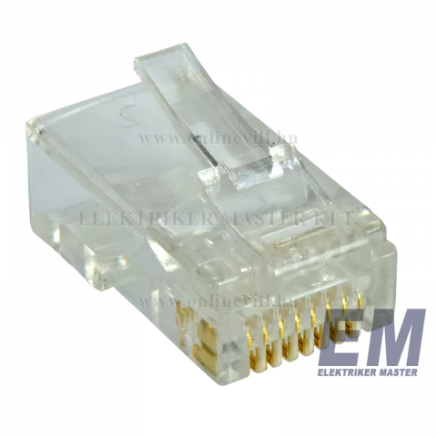 8P8C UTP moduláris dugó Cat5 RJ45 Ethernet csatlakozó Szerelhető UTP csatlakozó 05232