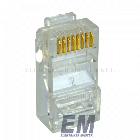 8P8C UTP moduláris dugó Cat5 RJ45 Ethernet csatlakozó Szerelhető UTP csatlakozó 05232