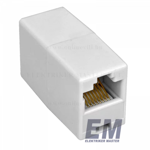 UTP toldó 8P8C Cat5 RJ45 Hálózati kábel hosszabbító aljzat-aljzat Internet vezeték toldó 05266