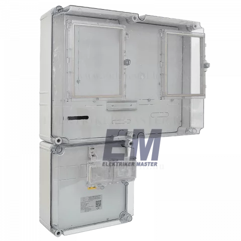 Csatári Plast PVT 6075 Á-V Fm-SZ 1/3 fázisú kombinált villanyóra szekrény (n+é) 80A szabadvezetékes