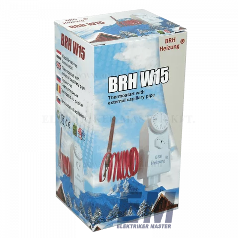 Csőtermosztát kapillárcsöves BRH-W15