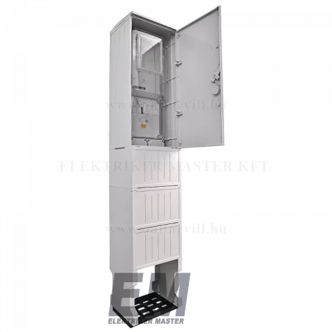 Csatári Plast PVT-K-L Fm-40 1/3 fázisú villanyóra szekrény lábazattal (nappali) földkábeles
