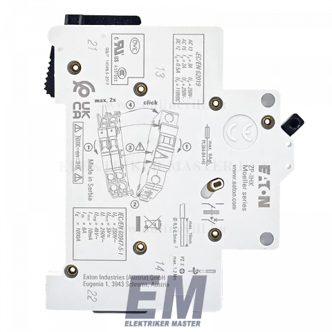 EATON Segédérintkező PLS/PL7/PKN/Z-MS -hez 1-z 1-ny 3A 230VAC ZP-IHK EATON