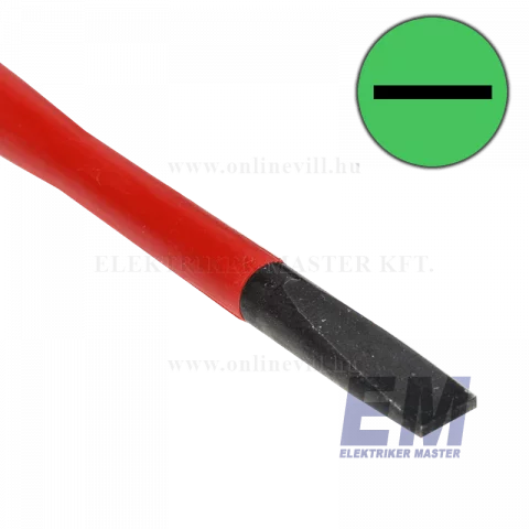 Lapos szigetelt csavarhúzó 0,8x4,0x100mm Villanyszerelő csavarhúzó KIF-FAM Wiha 72-00823