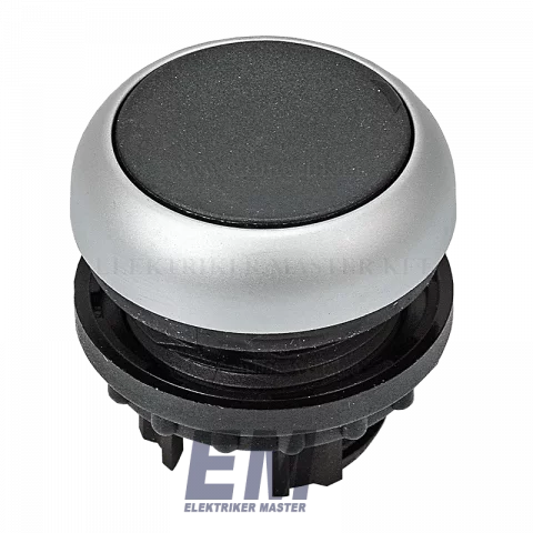 Nyomógomb lapos Fekete beépíthető Eaton M22-D-S 216590