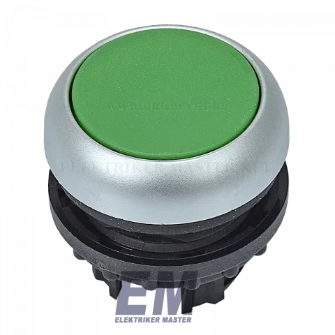 Nyomógomb lapos Zöld beépíthető Eaton M22-D-G 216596