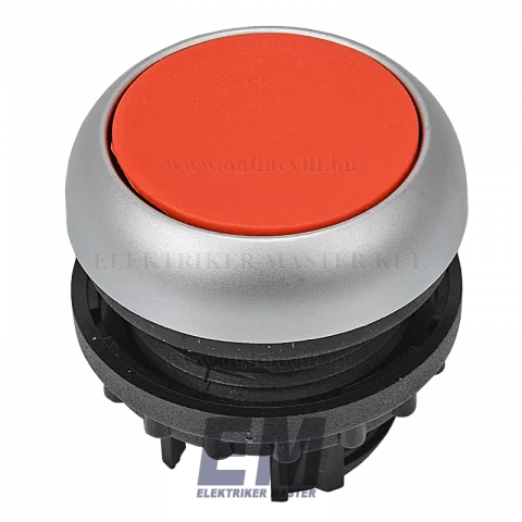 Nyomógomb lapos Piros beépíthető Eaton M22-D-R 216594