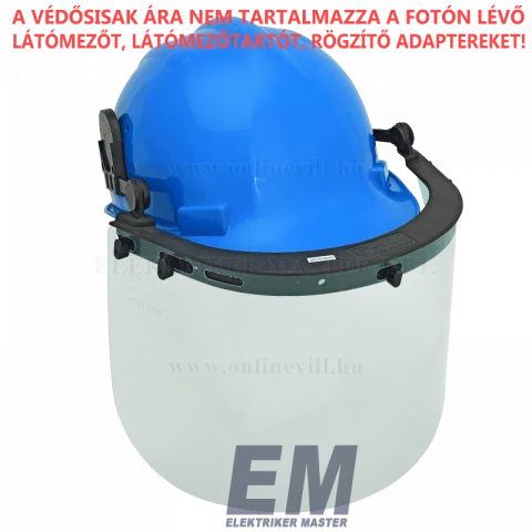 Műanyag ipari védősisak kék 10372BL