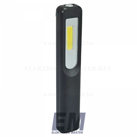 LED szerelőlámpa 3W+3W COB, IP44 steklámpa 250lm 7000K Lithium 1200 mAh Commel 401-020