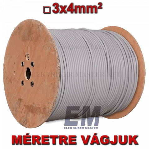 MBCU 3x4 kábel (NYM-J) tömör réz vezeték (Dobon)