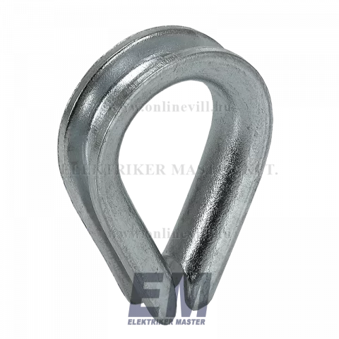 Kötélszív kötél-és sodronyvégződések kialakítására d=6-7mm (10db/csomag) Tracon SZIV-8