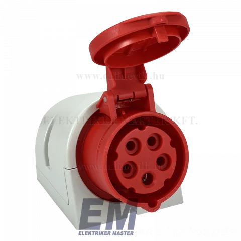 Rögzíthető dugalj 5P 16A 400V IP44 Ipari csatlakozó 282-503 "PCE"