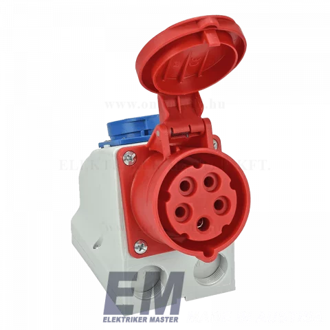 Rögzíthető dugalj 5P 16A 400V IP44 + 230V 2P+F dugalj Ipari csatlakozó 282-551 "PCE"