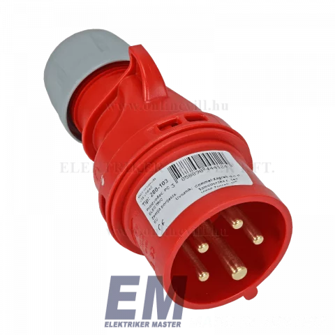 Lengő dugvilla 5P 16A 400V IP44 Ipari csatlakozó 280-103 "PCE"