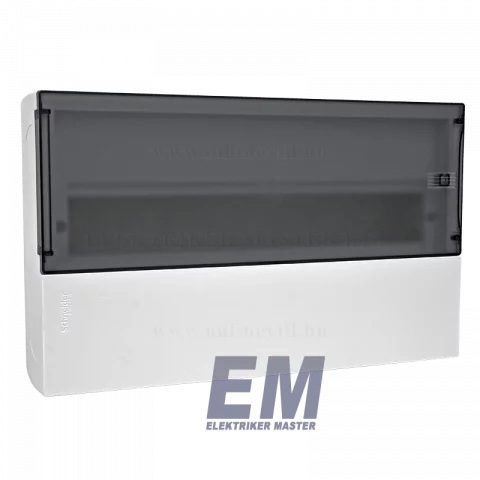 Lakáselosztó falon kívüli 18 modulos elosztó szekrény Schneider RESI9 Mini Pragma MIP12118S