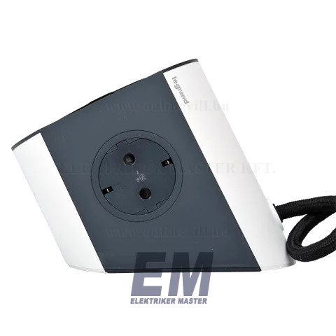 Multifunkciós hálózati elosztó 2-es Vezeték nélküli telefon töltő+USB-A és C 2m kábel Legrand 694506