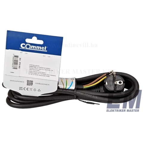 Flexo gumi kábel GT 3x1,5 3m vezetékkel Commel 272-303