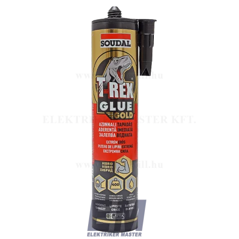 Soudal Hibrid polimer szerelő ragasztó T-REX Gold 290 ml 146055